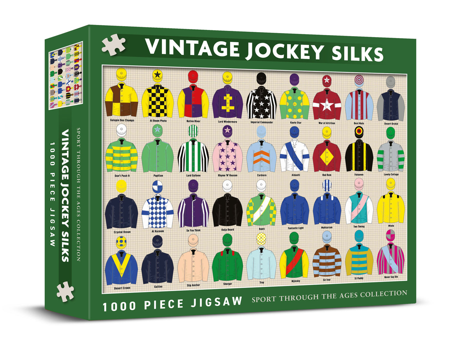 Vintage Jockey Silks 1000 Piece Jigsaw Puzzle