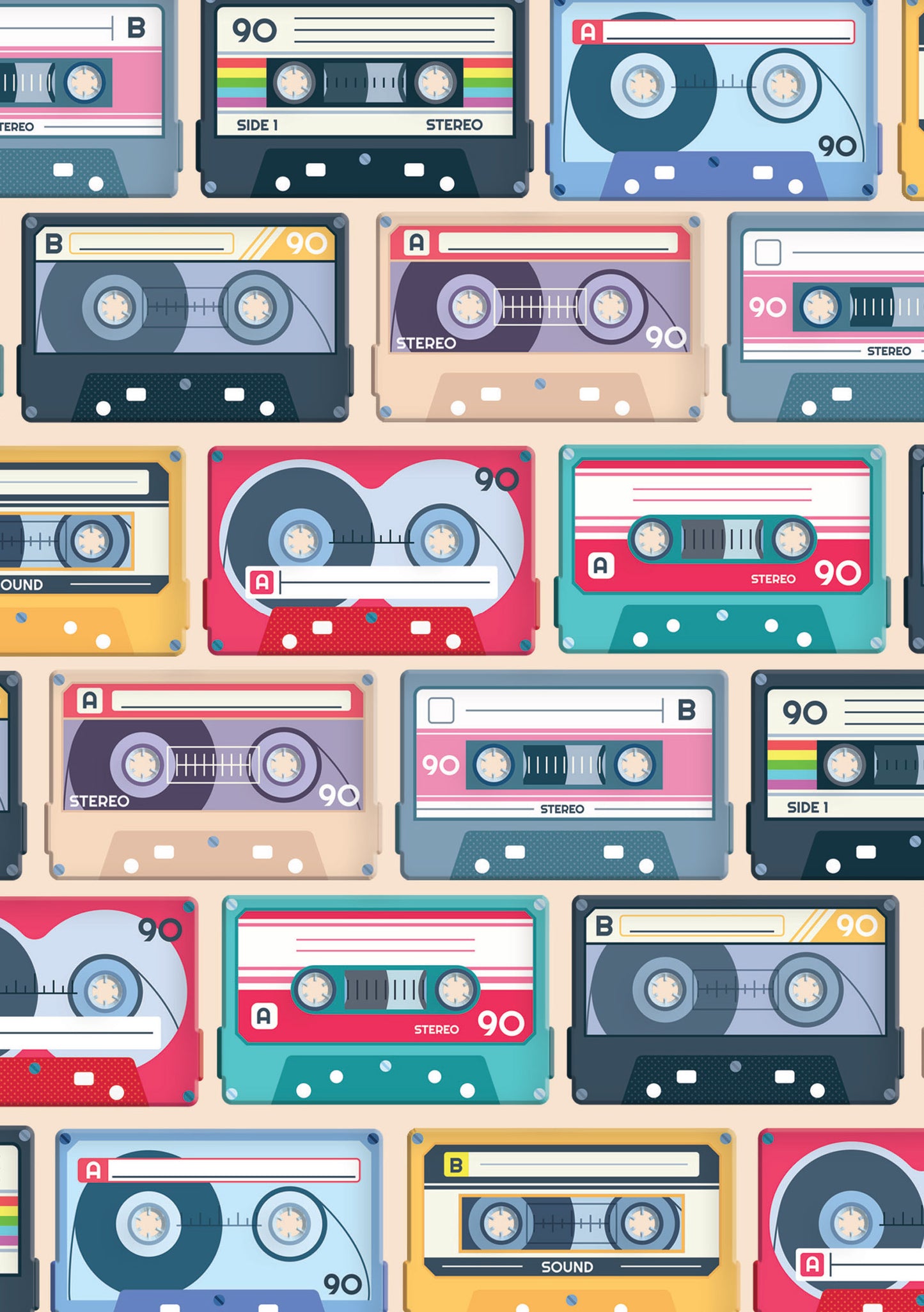 Cassette Tape A5 Softback Notebook