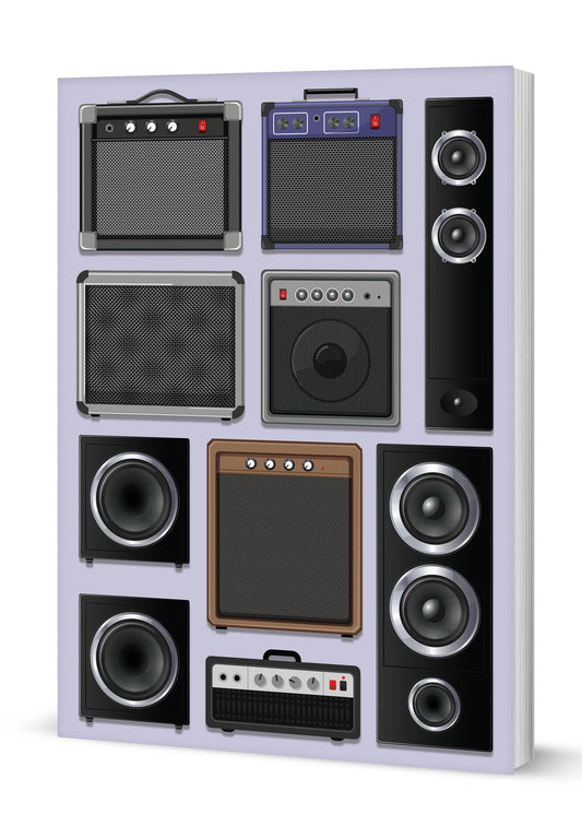 Music Speaker A5 Softback Notebook