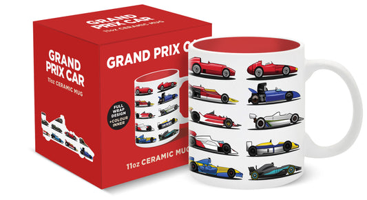 Grand Prix Cars Ceramic Mug with Gift Box (11oz)