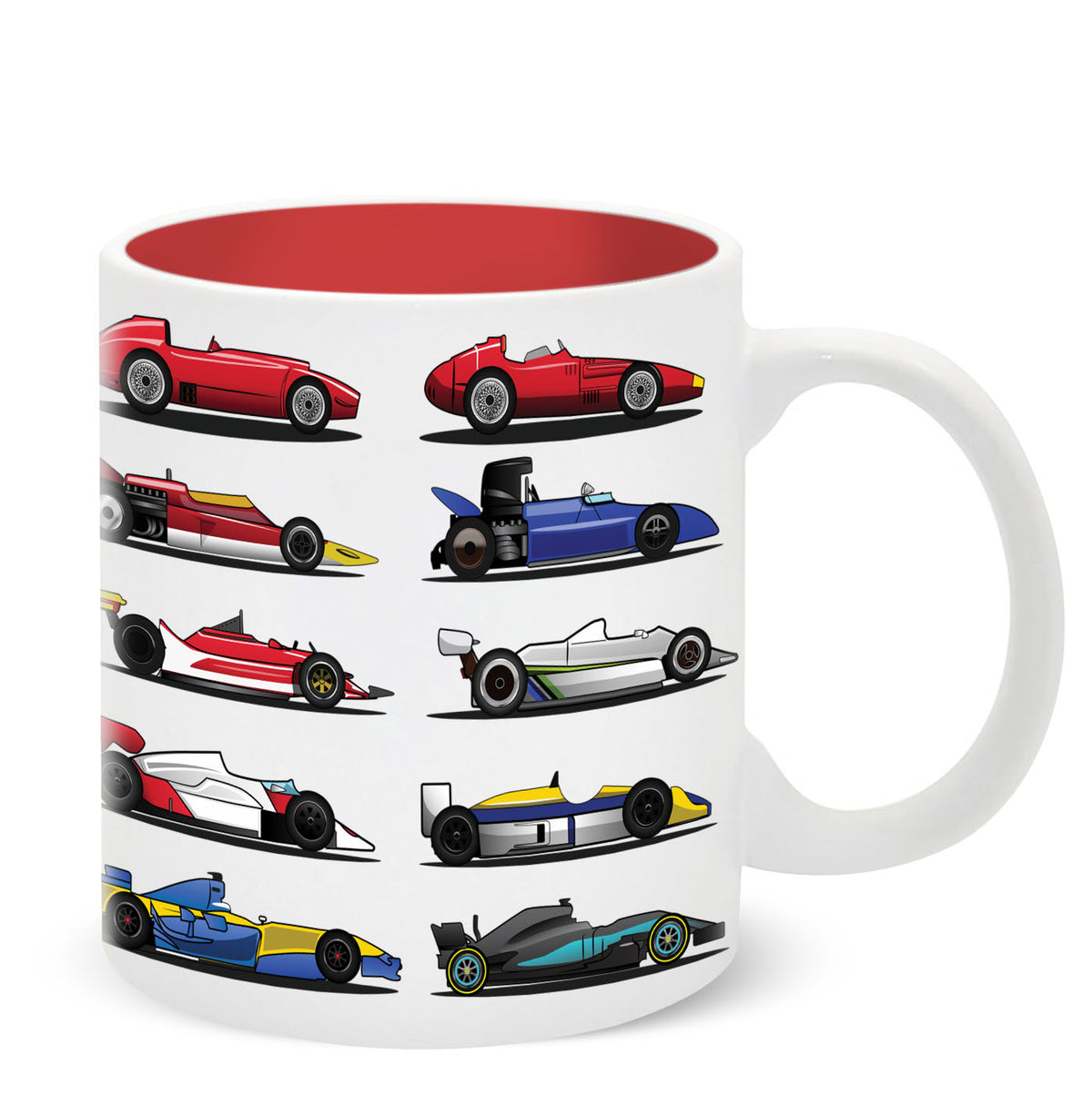 Grand Prix Cars Ceramic Mug with Gift Box (11oz)