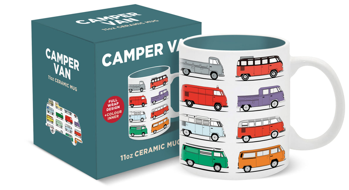Camper Van Ceramic Mug with Gift Box (11oz)