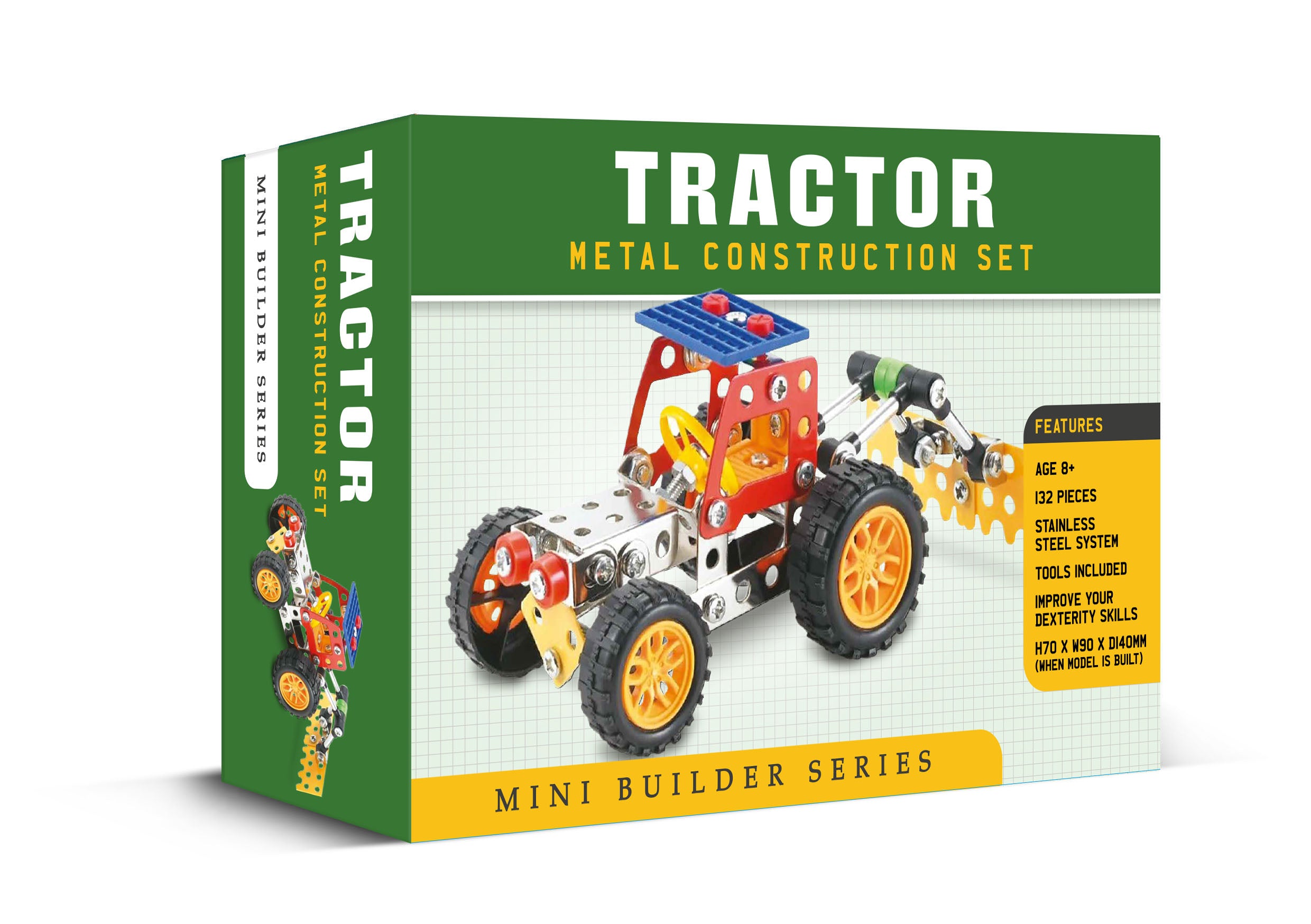 Mini Builder Series Tractor Metal Construction Set – DEXC