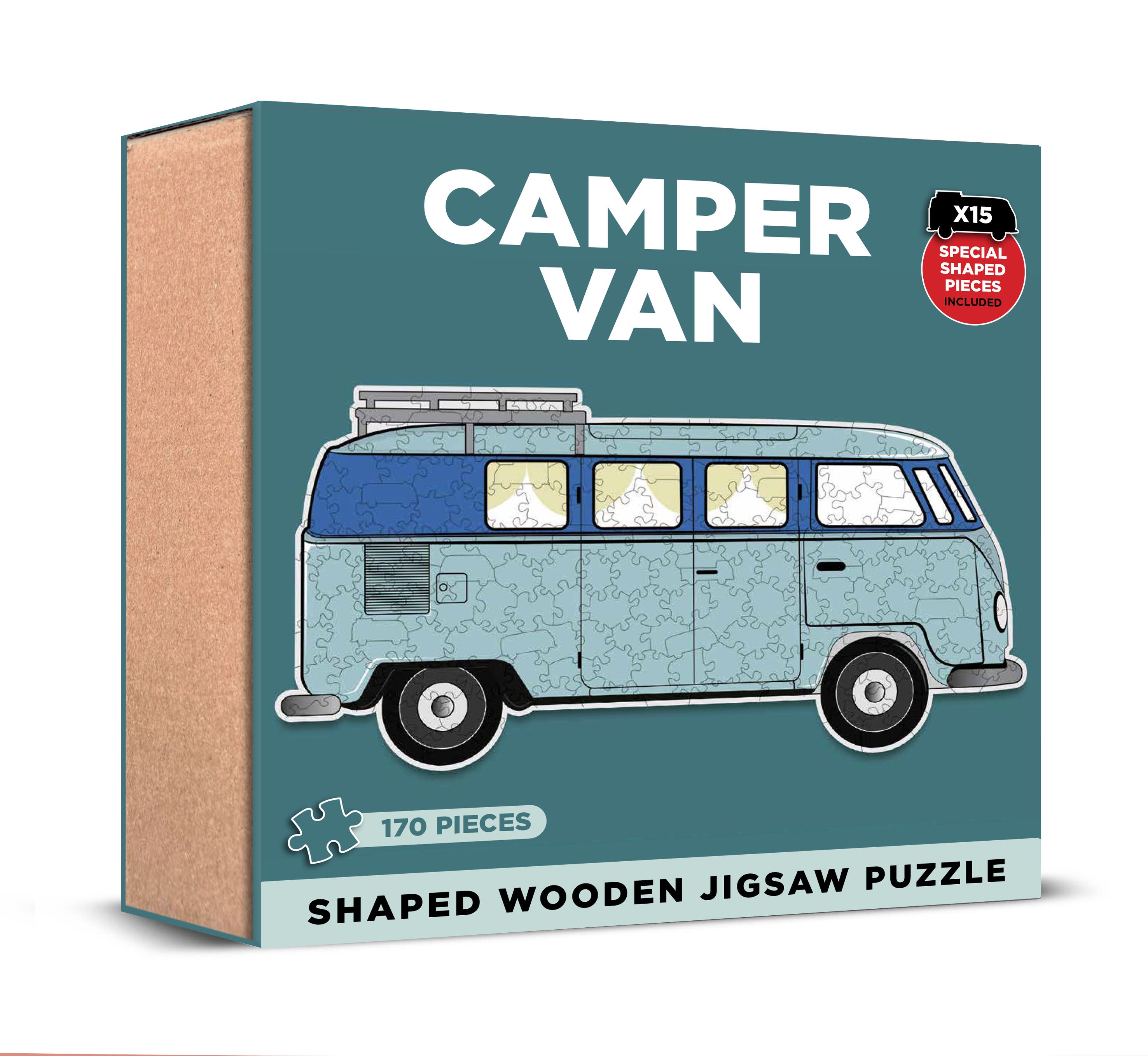 Shape Puzzle Rv Camper Van Shaped Wooden Jigsaw Puzzle – DEXC