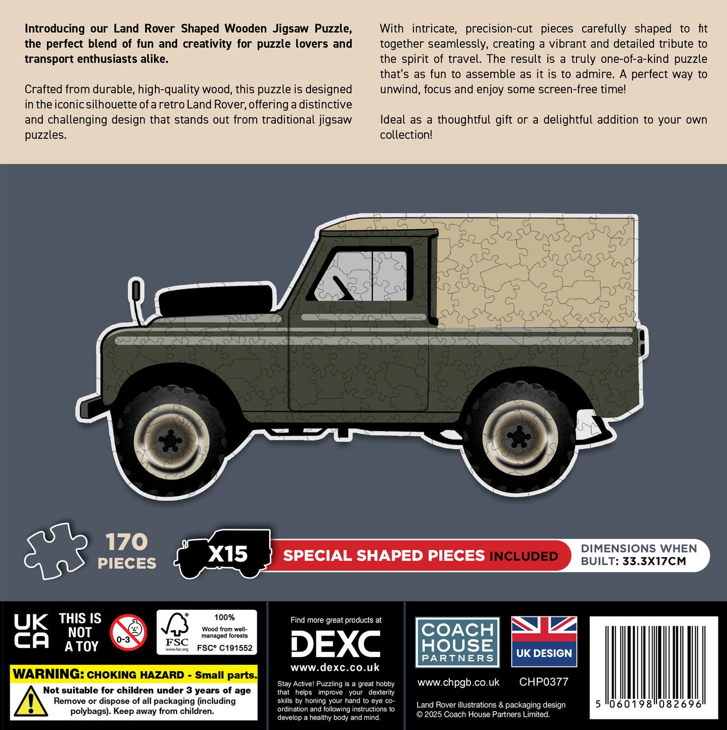 Landy Shaped Wooden Jigsaw Puzzle