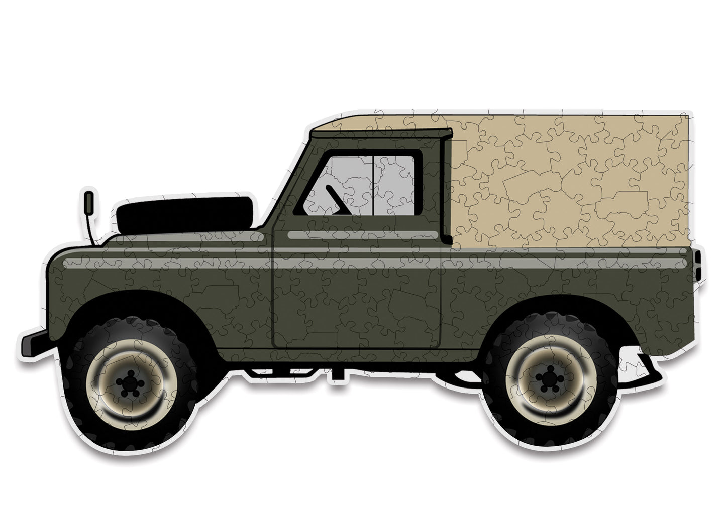 Landy Shaped Wooden Jigsaw Puzzle
