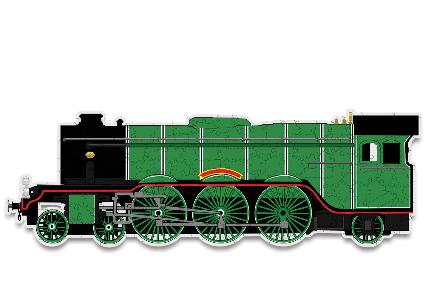 Flying Scotsman Shaped Wooden Jigsaw Puzzle