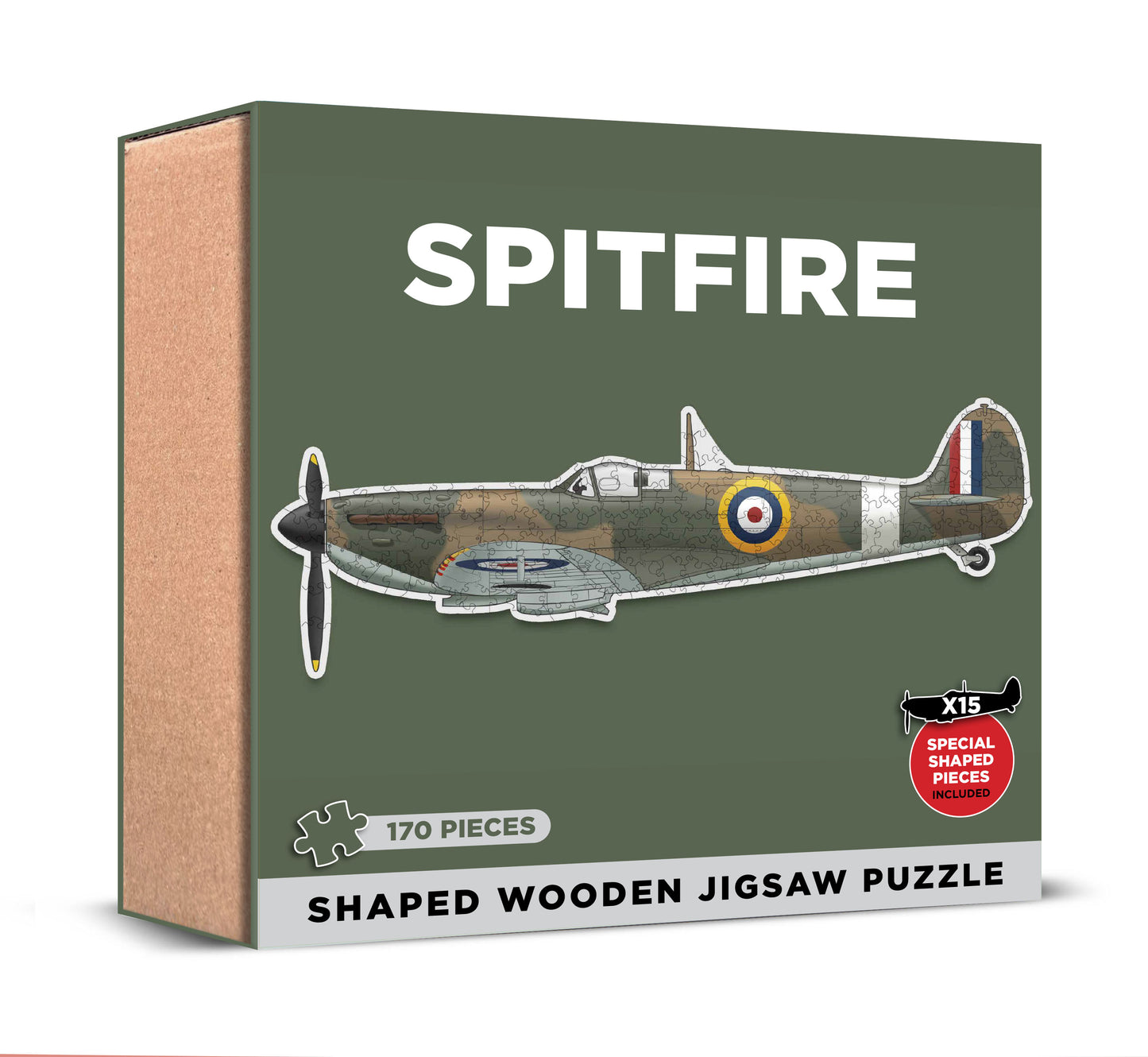 Spitfire Shaped Wooden Jigsaw Puzzle