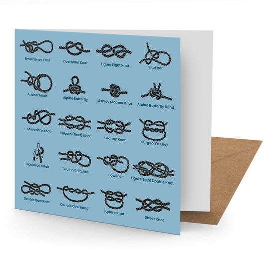 Knots Greetings Card (150x150 Blank)