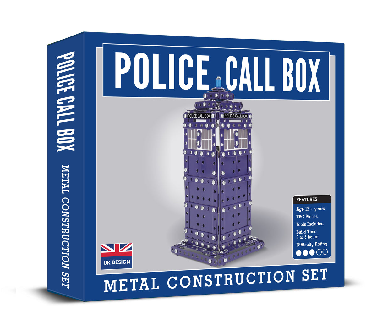 Police Box Metal Construction Set