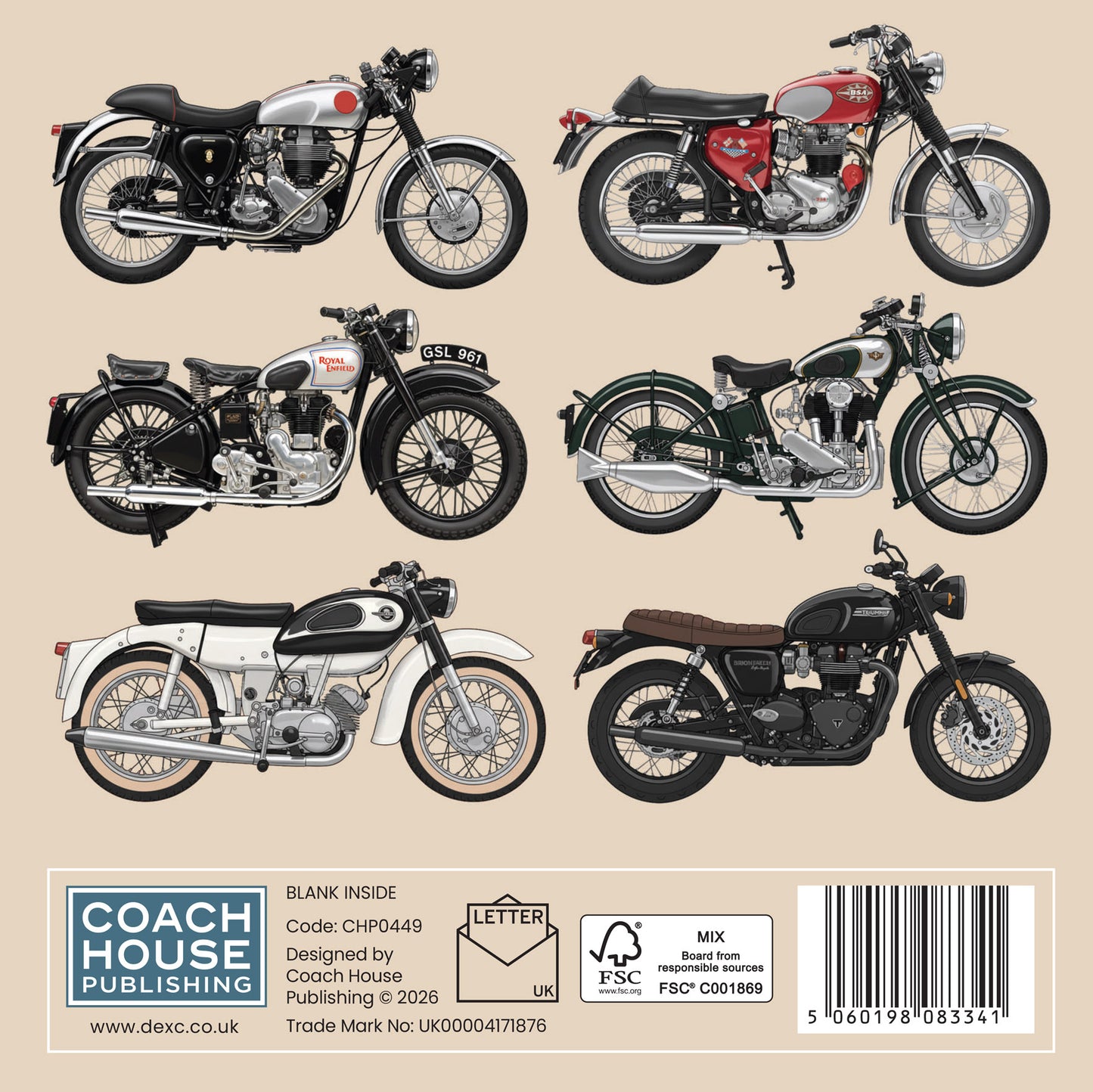 British Motorcycles Greetings Card