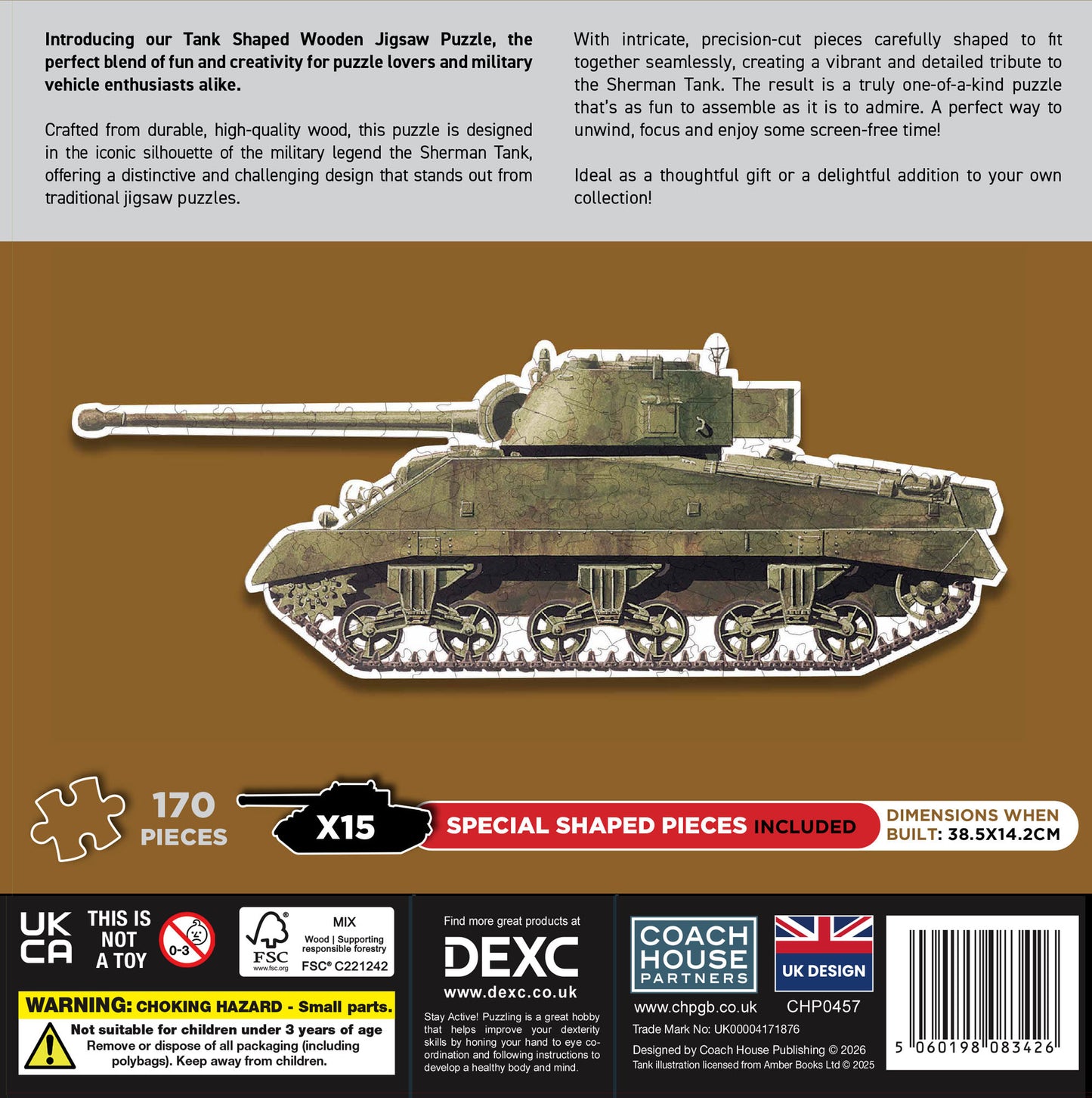 Tank Wooden Shaped Jigsaw