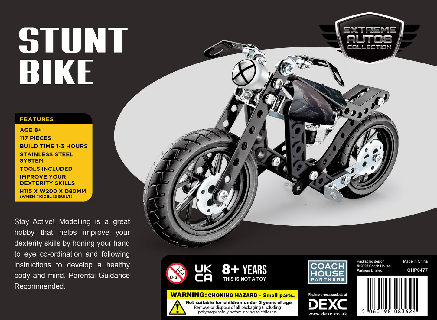 Stunt Bike Metal Construction Set
