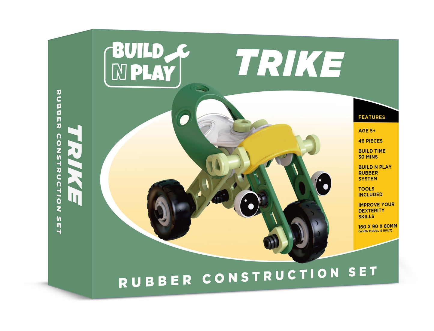 Trike Build n Play Rubber Construction Set