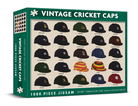Vintage Cricket Caps 1000 Piece Jigsaw