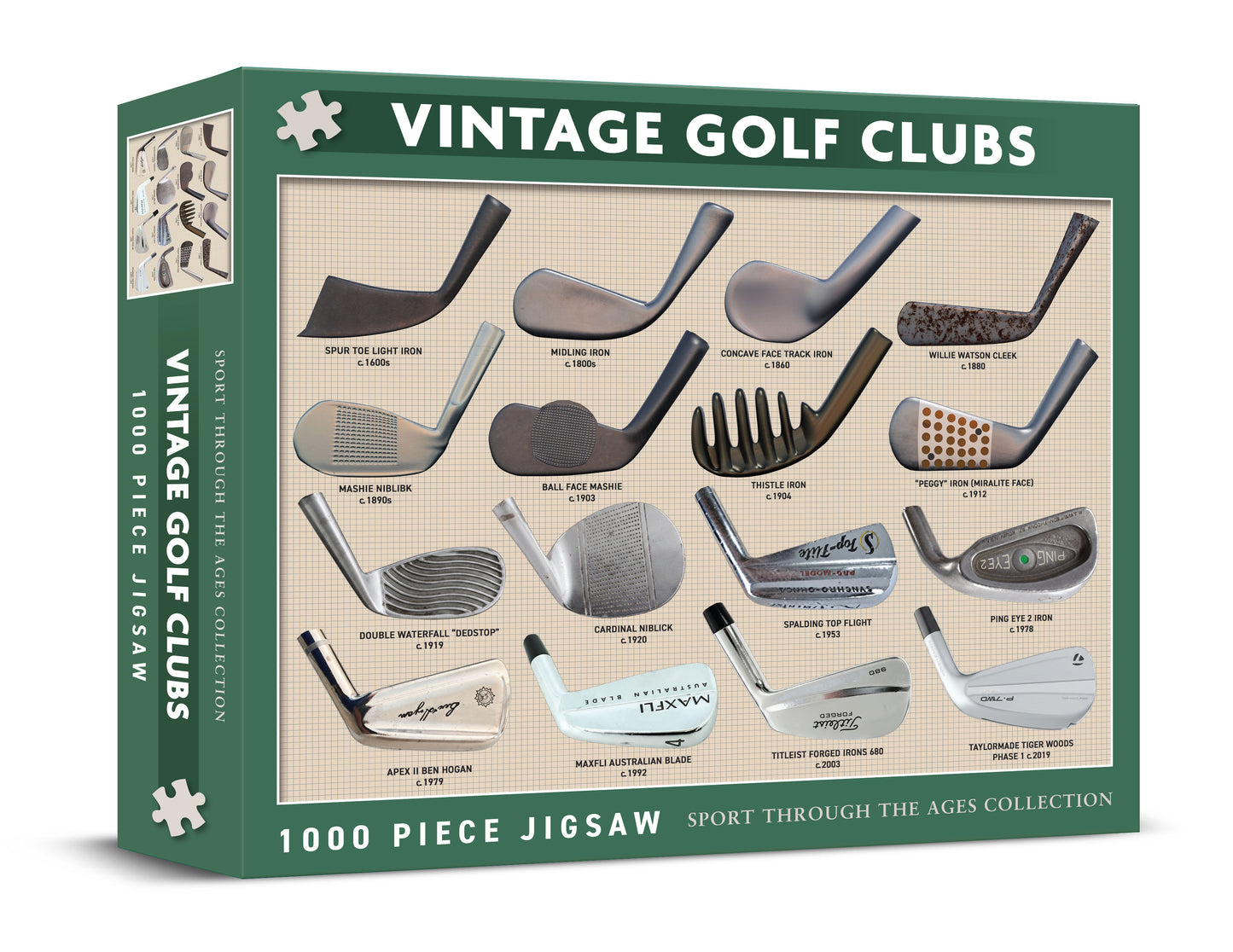 Vintage Golf Clubs 1000 Piece Jigsaw