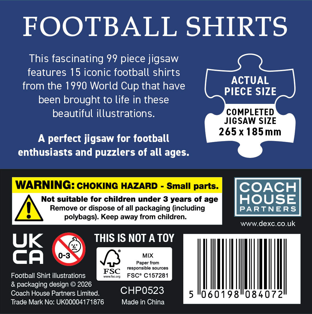Football Shirts 99 Piece Jigsaw