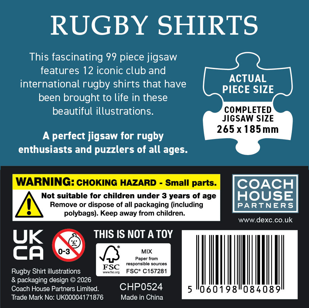Rugby Shirts 99 Piece Jigsaw