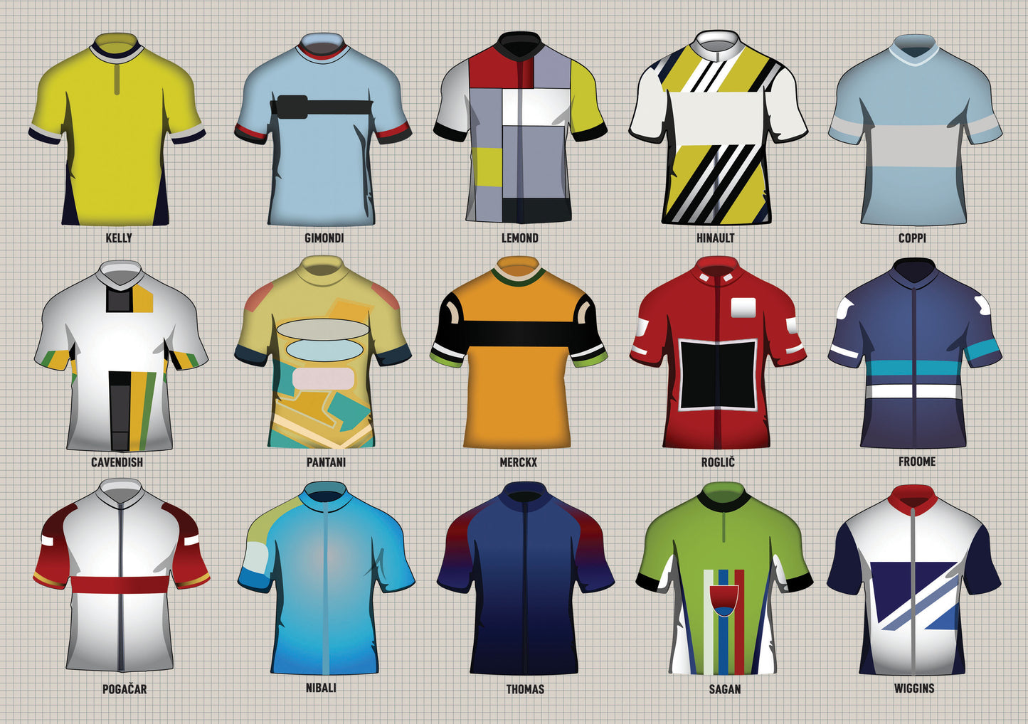 Cycling Jerseys 99 Piece Jigsaw