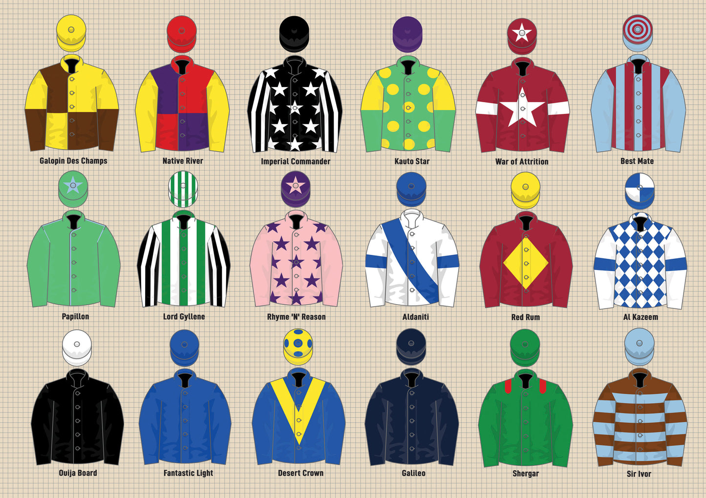 Jockey Silks 99 Piece Jigsaw