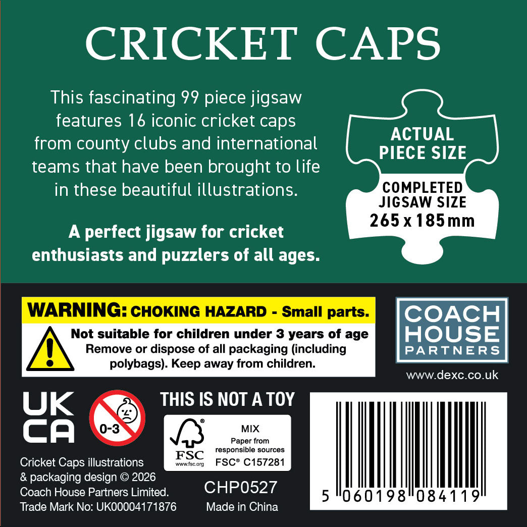Cricket Caps 99 Piece Jigsaw