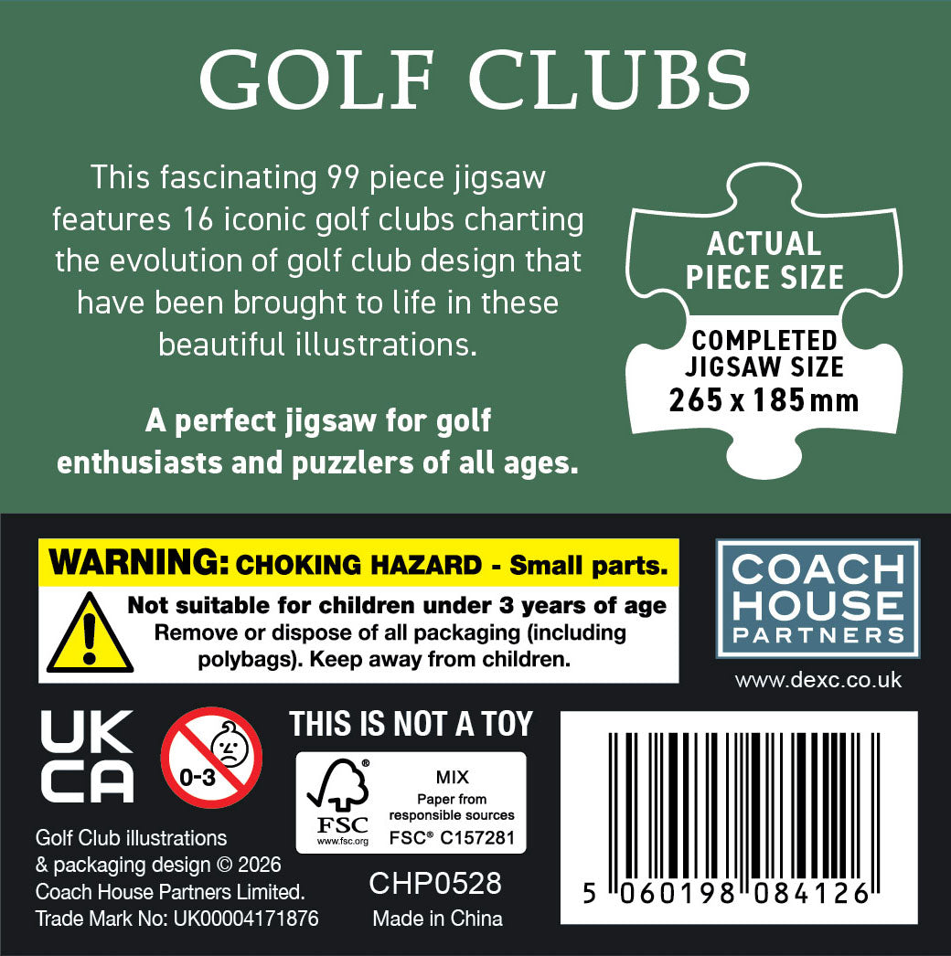 Golf Clubs 99 Piece Jigsaw