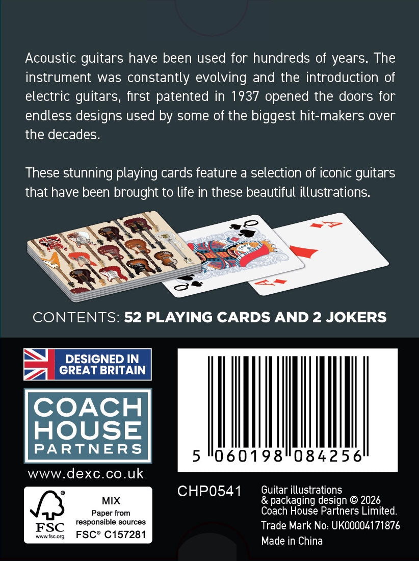 Guitars Playing Cards