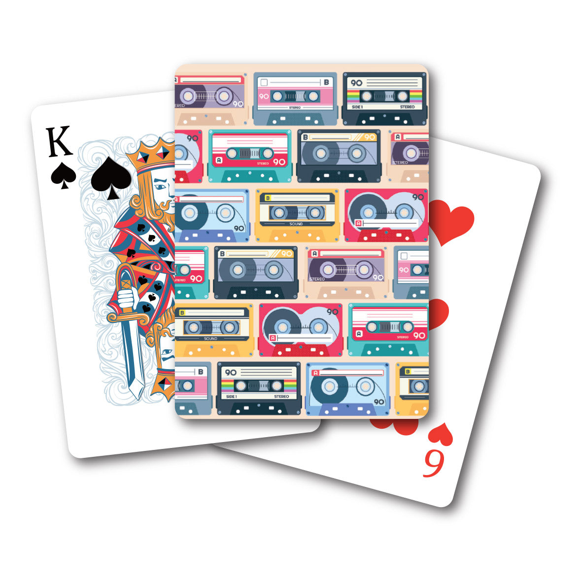Cassette Tapes Playing Cards