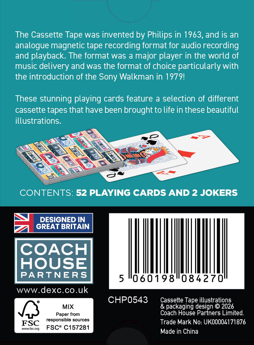 Cassette Tapes Playing Cards