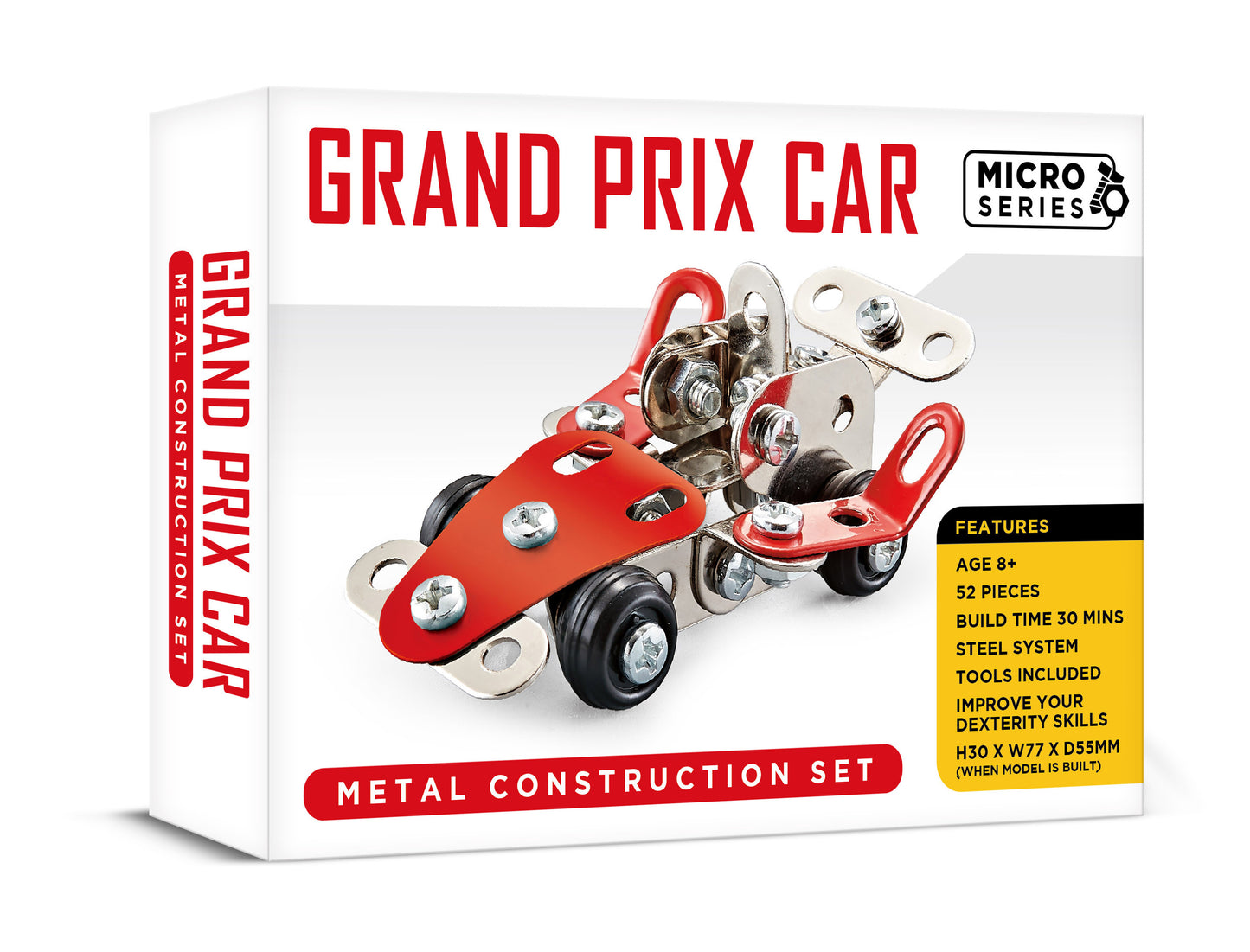 Micro Series Grand Prix Car Metal Construction Set