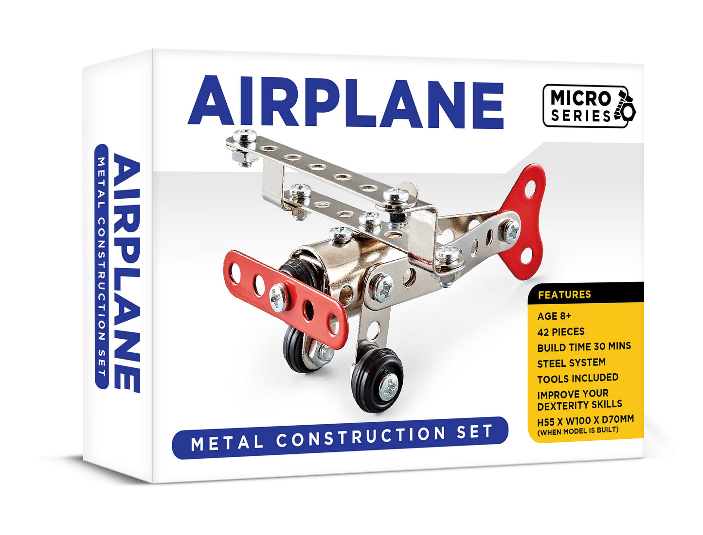 Micro Series Airplane Metal Construction Set