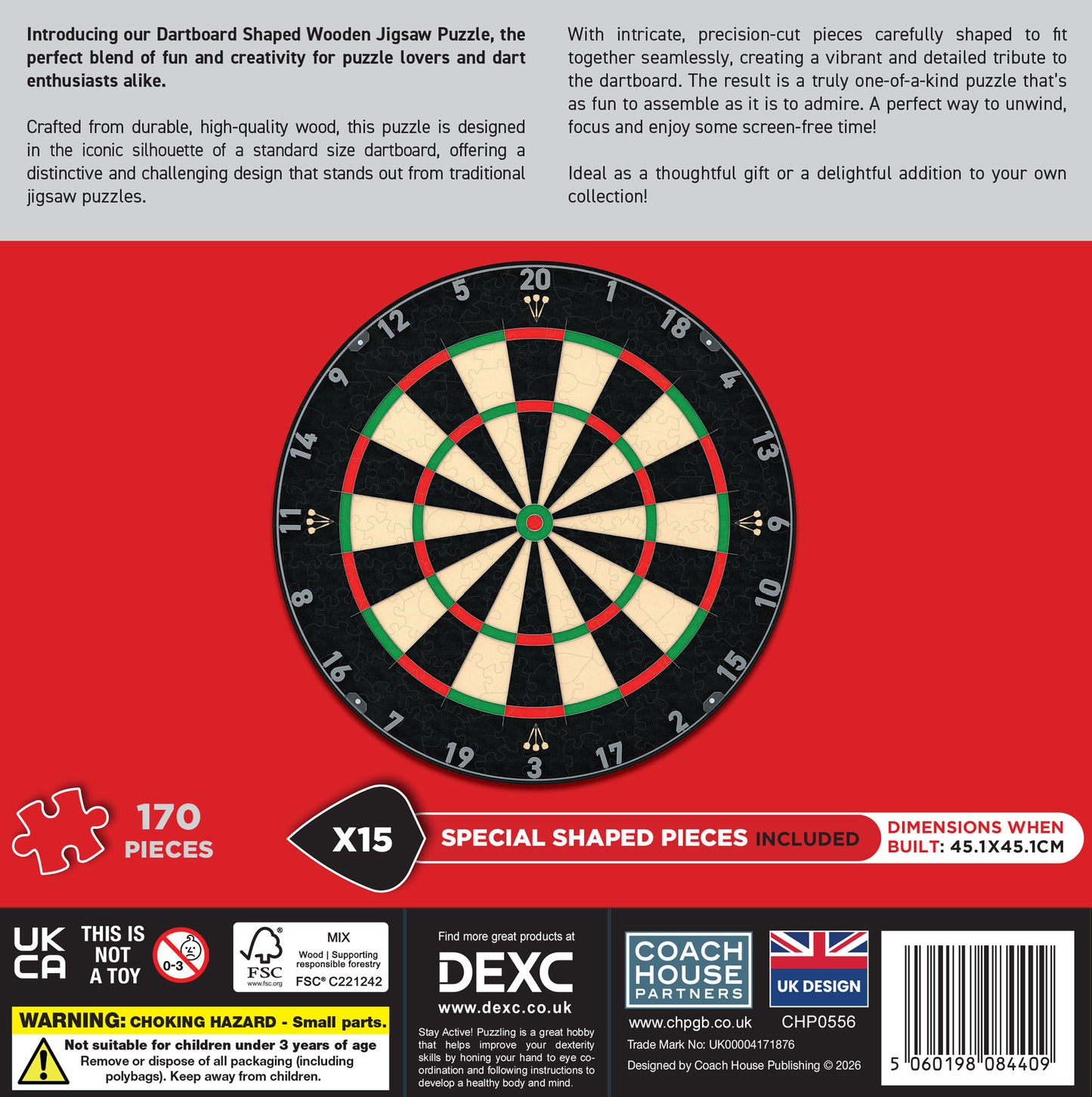 Dartboard Wooden Shaped Jigsaw
