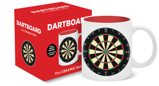 Dartboard Ceramic Mug with Gift Box (11oz)