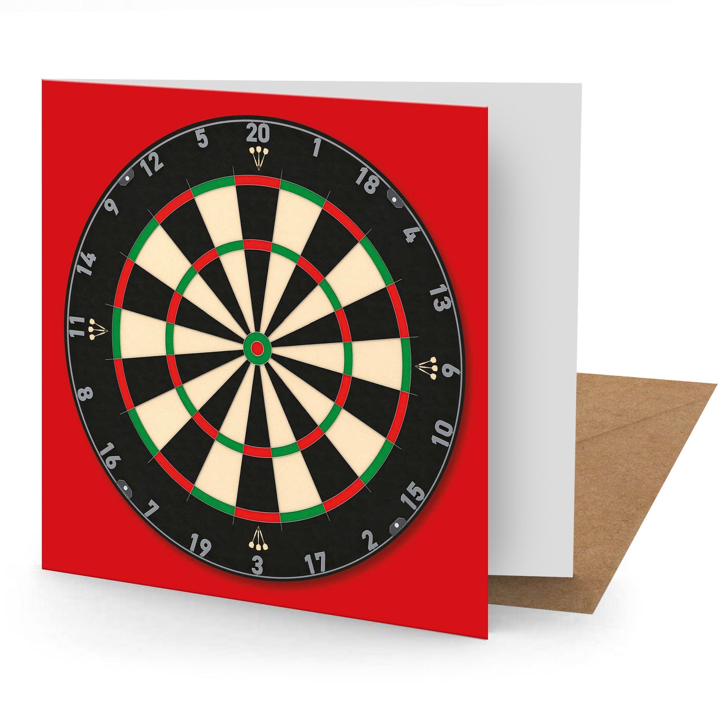 Dartboard Greetings Card