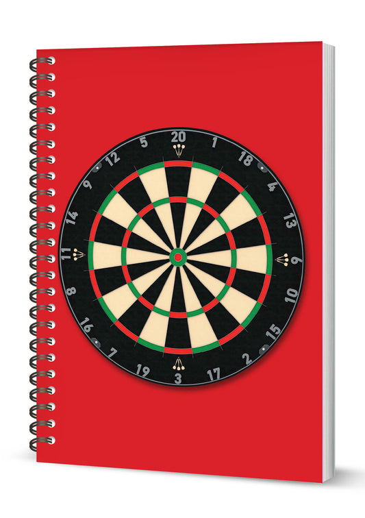 Dartboard Spiral Bound Notebook  (A5 Lined Pages)