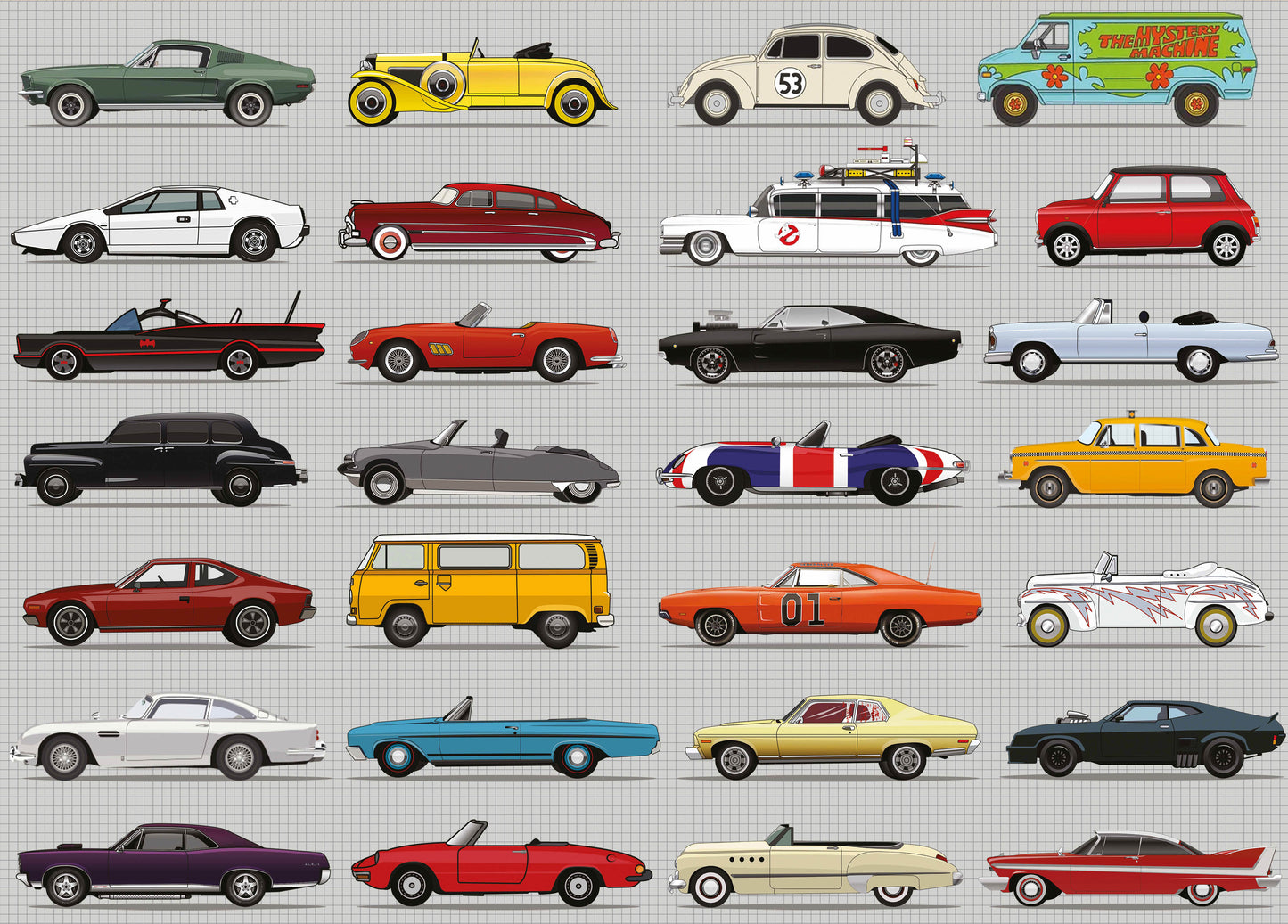 TV Cars 1000 Piece Jigsaw
