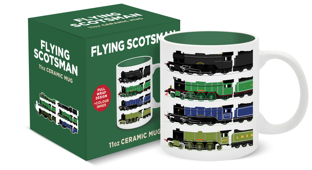 Flying Scotsman Ceramic Mug with Gift Box (11oz)