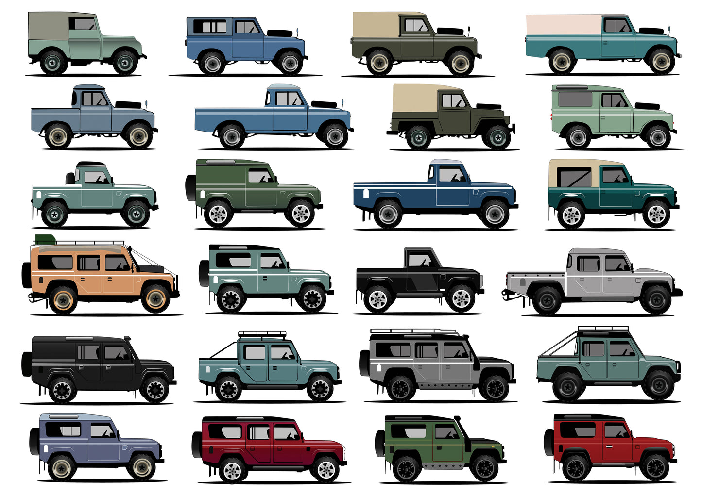 Land Rover A3 Print