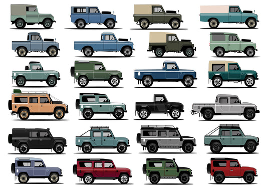 Land Rover A3 Print